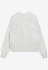 Max Mara Salvo Embroidered Sweater White MXMSALVOCO/S_MAXM-001