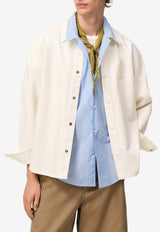 AMI PARIS Crochet Ami De Coeur Shirt White UJK897DE0126_136