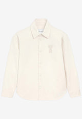AMI PARIS Crochet Ami De Coeur Shirt White UJK897DE0126_136