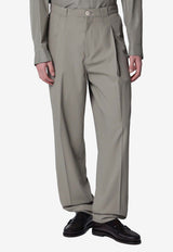 Brunello Cucinelli Pleated Straight-Leg Pants Green MH252F1130CO/S_CUCIN-C2442
