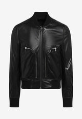 Rick Owens Bauhaus Flight Leather Jacket Black RU02E1749LBY/R_RICKO-09
