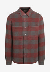 Rick Owens Plaid Check Wool Overshirt Multicolor RU02E1744WJP/R_RICKO-13P
