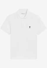 AMI PARIS Ami De Coeur Polo T-shirt White HPL411760_100