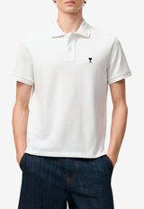 AMI PARIS Ami De Coeur Polo T-shirt White HPL411760_100