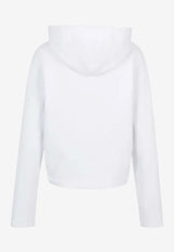 AMI PARIS Ami De Coeur Zip-Up Cropped Hoodie White FSW783730_100