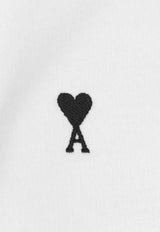 AMI PARIS Ami De Coeur Zip-Up Cropped Hoodie White FSW783730_100