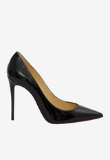 Christian Louboutin Kate 100 Patent Leather Pumps Black 3191411--BK01