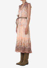 Zimmermann Alchemy Midi Fluid Dress Multicolor 7280DS262--PKP