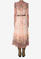 Zimmermann Alchemy Midi Fluid Dress Multicolor 7280DS262--PKP