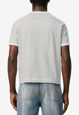 AMI PARIS Logo Patch Boxy T-shirt Gray UTS371724_A079