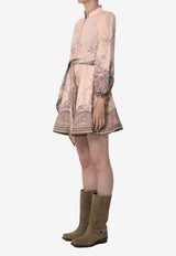 Zimmermann Alchemy Printed Mini Dress Multicolor 9142DS262--PKP
