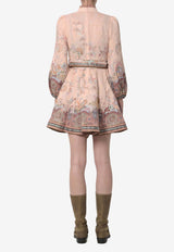 Zimmermann Alchemy Printed Mini Dress Multicolor 9142DS262--PKP