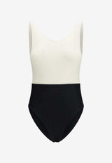 AMI PARIS Two-Tone One-Piece Swimsuit Monochrome FBW313AW0011_1360