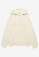 Anine Bing Harvey Logo Hooded Sweatshirt Yellow A0811858_WKHA3
