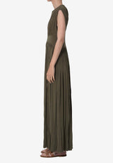 Zimmermann Luna Column Maxi Dress Green 5119DS261--OLV