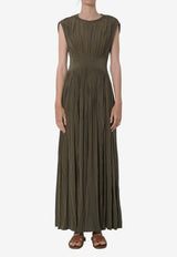 Zimmermann Luna Column Maxi Dress Green 5119DS261--OLV
