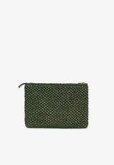 Anine Bing Rio Logo Pouch Bag Military Green A1311833_AYG27