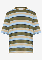 AMI PARIS Oversized Stripe T-shirt Multicolor UTS369JE0209_A073
