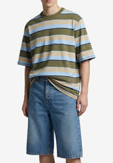 AMI PARIS Oversized Stripe T-shirt Multicolor UTS369JE0209_A073