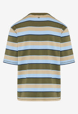 AMI PARIS Oversized Stripe T-shirt Multicolor UTS369JE0209_A073