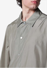 Brunello Cucinelli Silk Buttoned Jacket Green MZ4216541SI/S_CUCIN-C965