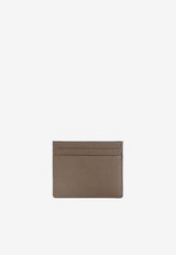 Floral Embroidered VLogo Denim Cardholder