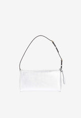 Small DeVain Metallic Leather Shoulder Bag