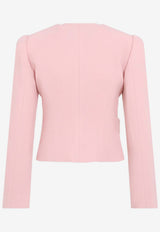 Wool Gathered Cropped Jacket
