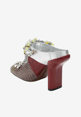 Dries Van Noten 80 Embellished Patchwork Leather Mules Multicolor 117840833/S_DRVNO-358