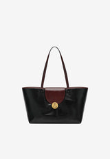 Versace Small Vivian Coated Canvas Tote Bag Black 10244331A17863/S_VERSA-2B0AJ