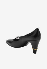 Versace Giulietta 80 Leather Pumps Black 10232801A17253/S_VERSA-1B55J