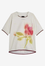 Adidas X Wales Bonner Flower Print Football T-shirt White KR8792PL/S_ADIST-CW