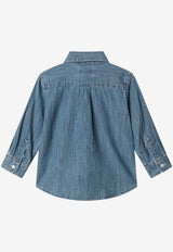 Polo Ralph Lauren Kids Babies Logo Denim Shirt Denim 320713843001DE/S_POLOR-DB