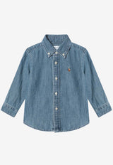Polo Ralph Lauren Kids Babies Logo Denim Shirt Denim 320713843001DE/S_POLOR-DB