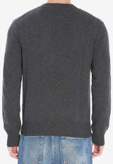 AMI PARIS Ami De Coeur Cashmere Sweater Gray HKS830-005-020