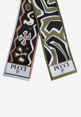 Pucci Mixed Print Silk Bandeau Scarf Multicolor 6HGB31 6HC08 1