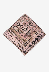 Pucci Angoli Print Silk Square Scarf Pink 6HGB41 6HC11 1