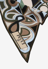 Pucci Marmo Print Silk Triangle Scarf Multicolor 6HGB61 6HC22 1