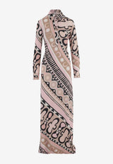 Pucci Soleil-Print Chemisier Maxi Dress Multicolor 6HJI65 6H887 063