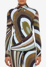 Pucci Iride Print Long-Sleeved Shirt Multicolor 6HJJ05 6H757 008