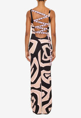 Pucci Labirinto Print Maxi Dress Multicolor 6HRI16 6H746 038
