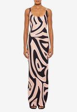 Pucci Labirinto Print Maxi Dress Multicolor 6HRI16 6H746 038