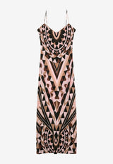 Pucci Manuba Print Midi Dress Multicolor 6HRI27 6H773 039