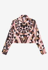 Pucci Manuba Print Long-Sleeved Cropped Shirt Multicolor 6HRJ16 6H771 039