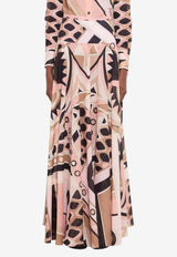 Pucci Vivara Print Pleated Maxi Skirt Multicolor 6HRW31 6H844 015