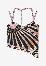 Pucci Soleil Print Silk Scarf Top Multicolor 6HRM47 6H854 063
