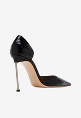 D'Orsay 115 Python-Printed Pumps