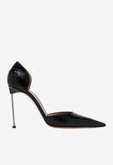 D'Orsay 115 Python-Printed Pumps