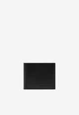 Elongated T-Line Leather Bi-Fold Wallet
