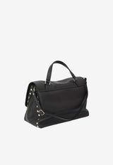 Zanellato Medium Postina Daily Shoulder Bag Black 068010M-0040000-Z0001